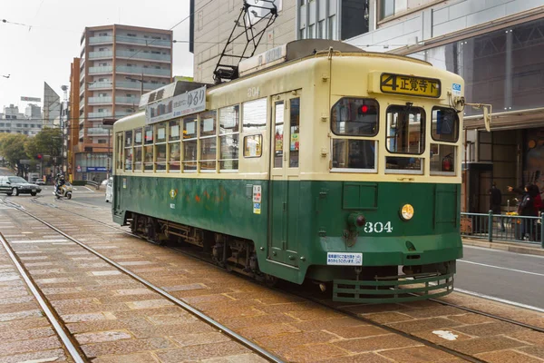 Tranvía eléctrico de Nagasaki . — Foto de Stock