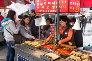 Güney Kore Gıda satıcısı.