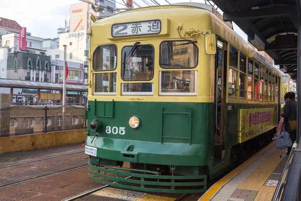 Nagasaki elektrisk spårväg. — Stockfoto