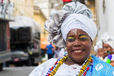 Salvador Bahia, Brezilya Pelourinho karnaval kutlama.
