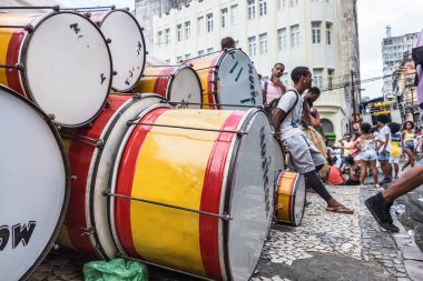 Salvador Bahia, Brezilya Pelourinho karnaval kutlama.