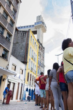 İnsanlar Salvador Bahia, Brezilya karnaval kutlamak için gidiyoruz