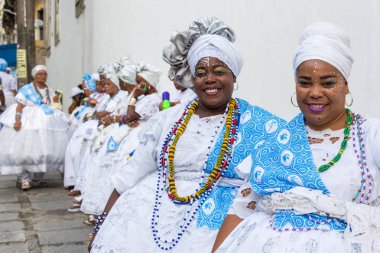 Salvador Bahia, Brezilya Pelourinho karnaval kutlama.