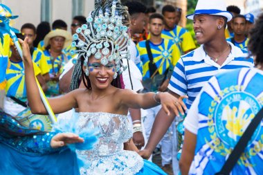 Salvador Bahia, Brezilya Pelourinho karnaval kutlama.
