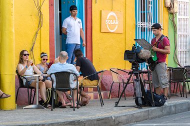 The Solar Bar at Getsemani District, Cartagena, Kolombiya.