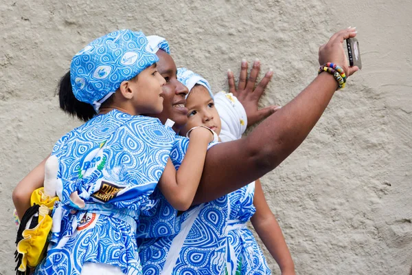 Celebración del Carnaval en Pelourinho en Salvador Bahia, Brasil . —  Fotos de Stock