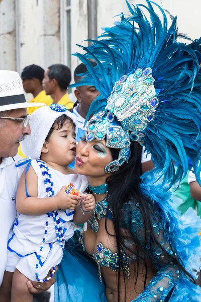 巴西萨尔瓦多巴伊亚佩鲁里尼奥狂欢节. — 图库照片