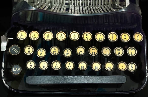 Vintage Typewriter Closeup. — Stock Photo, Image