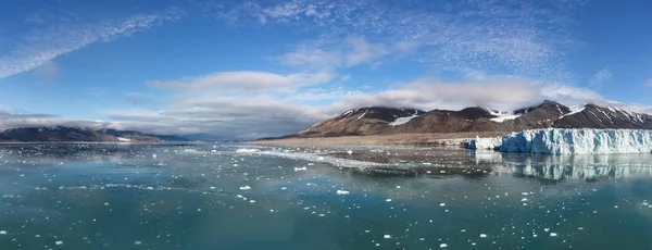 Der Monacobreen Gletscher Liefdefjord Spitzbergen Norwegen — Stockfoto