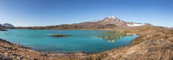 Widok Signehamna Naturalną Zatokę Port Albert Land Spitsbergen Svalbard Norwegia — Zdjęcie stockowe