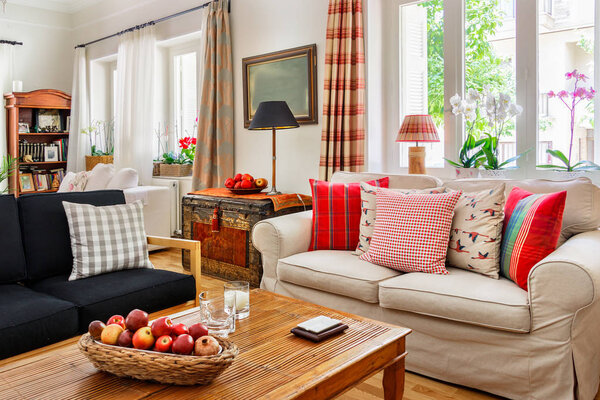 Интерьер гостиной, кантри - английский стиль
.