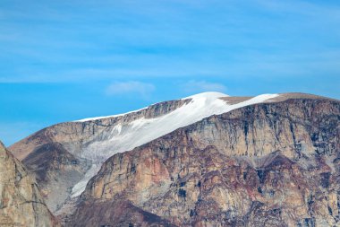Nunavut Baffin Adası'nda Sam Ford Fjord buzul, Kanada.