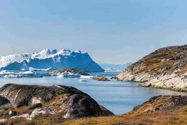 Szczegóły na lodowcu Jakobshavn również wiedzieć, jak Ilulissat lodowiec na Grenlandii. — Zdjęcie stockowe