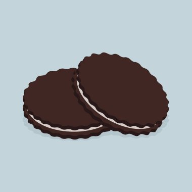 mavi arka plan üzerinde doldurma ile çerezleri