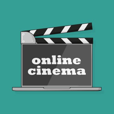 bir kraker ile dizüstü bilgisayarda online sinema