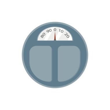 düz beyaz arka plan üzerinde zemin ölçekler