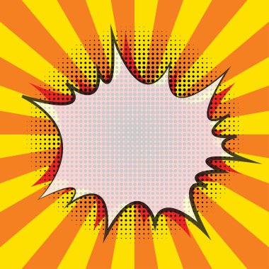 pop komik ışınları ve flaş, metin için