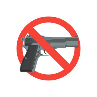 silah yasağı, Ban silah sembolü, düz