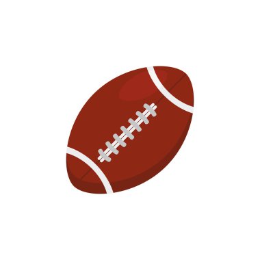 düz tarzda rugby ve futbol topu