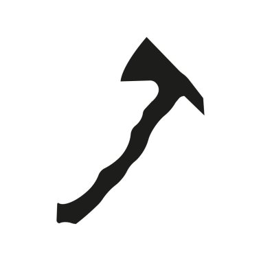 Beyaz arka planda AX siyah simge, vektör