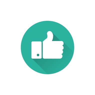 Gölge ile simge gibi, başparmak yükseltilmiş