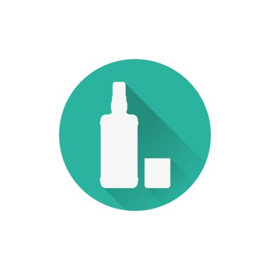 viski gölge şişe cam simgesi