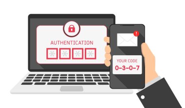 cihazlar dizüstü bilgisayar ve telefon, Sms kimlik doğrulama kodu