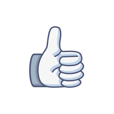 gibi, karikatür tarzında illüstrasyon kadar başparmak