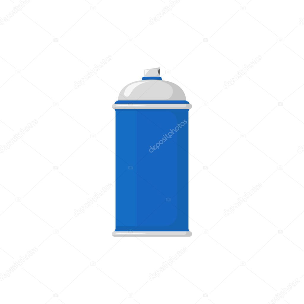 spray paint can in flat style, icon