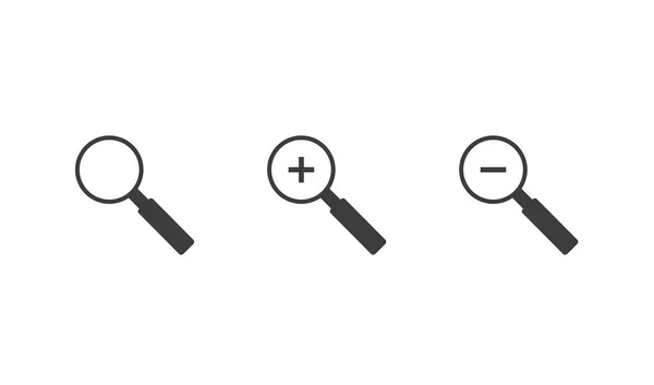 Lupa ikona, oddálení a vyjmutí — Stockový vektor