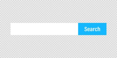 Arama çubuğu simgesi, internet tasarımı konsepti. Vektör izole illüstrasyonu