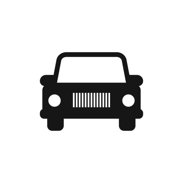 Płaska Ikona Samochodu Odizolowany Symbol Znaku Wektora Koncepcja Transportu — Wektor stockowy