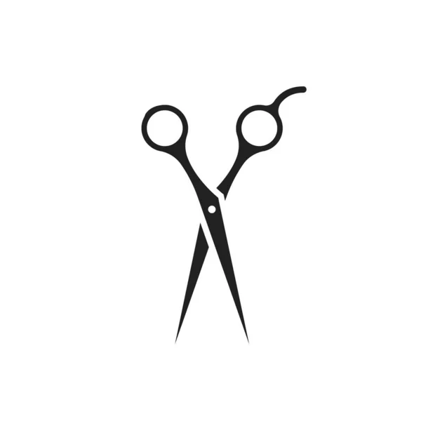 Scissors Icon Flat Barber Concept Vector Graphic Illustration — Stock Vector