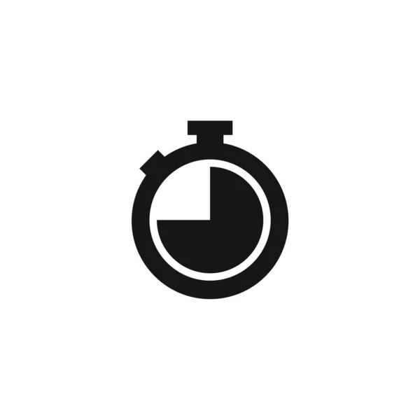 Плоский Значок Таймера Белом Фоне Концептуального Дизайна Иконка Вектора — стоковый вектор