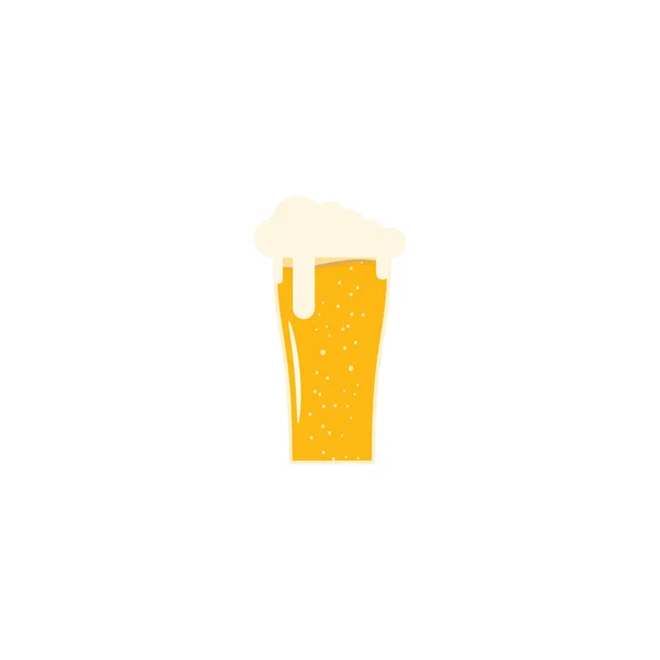 Isolated flat icon fully loaded goblet of light beer. — Stock Photo, Image