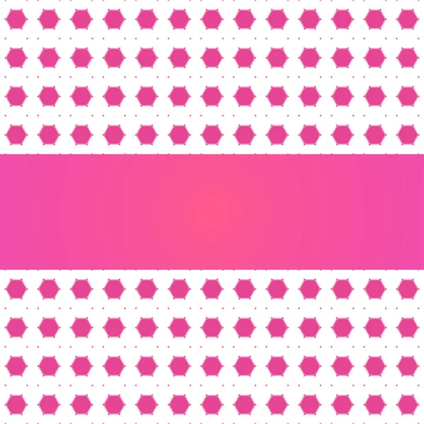 Abstrakter rosa Hintergrund für den Valentinstag mit weißem Sechseckmuster. — Stockfoto