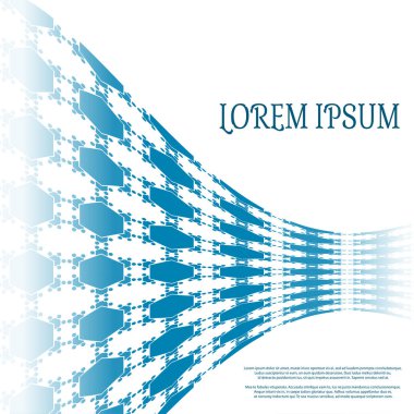 Mavi eşkenar dörtgenli soyut vektör arka planı.