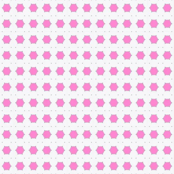 Modèle vectoriel sans couture de fond rose avec des formes hexagonales . — Image vectorielle