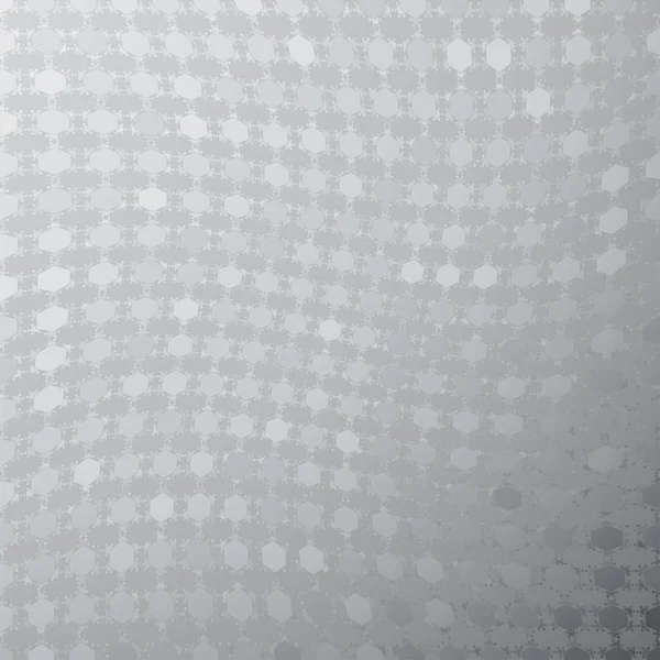 灰色の六角形パターンを持つベクトルグラデーションの背景. — ストックベクタ