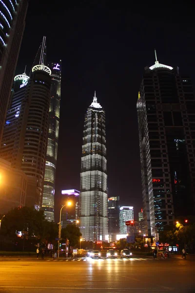Shanghai Lucernario Nocturno China — Foto de Stock