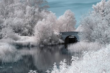 River chelmer at Ricketts kilit tuğla Köprüsü inşa 1794