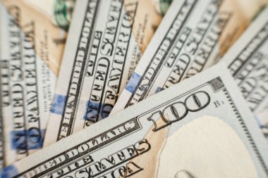 soyut detay yeni tasarım ABD 100 dolarlık banknot