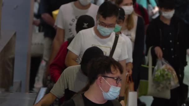 Taipei Taiwan Iunie 2020 Slow Motion Taiwanezi Bărbați Femei Poartă — Videoclip de stoc