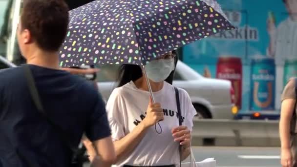 Taipei Taiwan Mai 2020 Mișcarea Lentă Unei Femei Asiatice Care — Videoclip de stoc