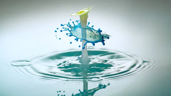 Resumo fundo de respingo de água colorida, o conceito de arte — Fotografia de Stock