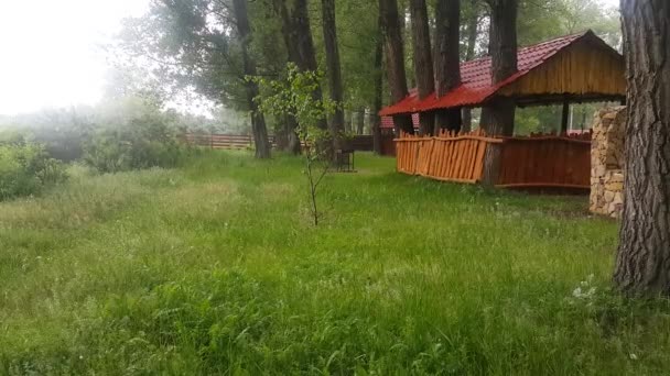 Armenia City Martuni Lake Sevan Quiet Place Rest Wooden Eco — Stock Video