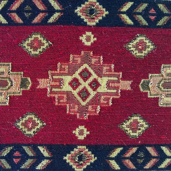 Fabric Armenian Pattern Carpet Detail Traditional Ornaments Patterns Embroidery One — Stock Photo, Image