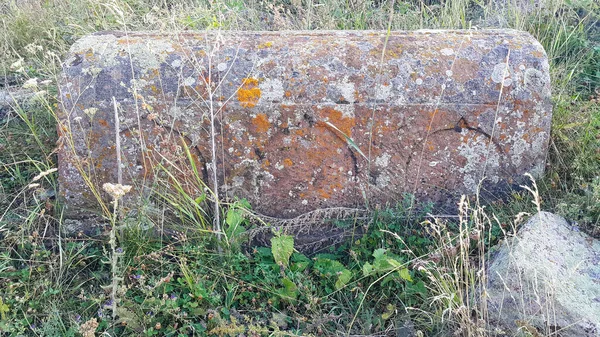 Der Alte Armenische Friedhof Christliches Grab Von 1800 Grabstätte Geschnitzter — Stockfoto