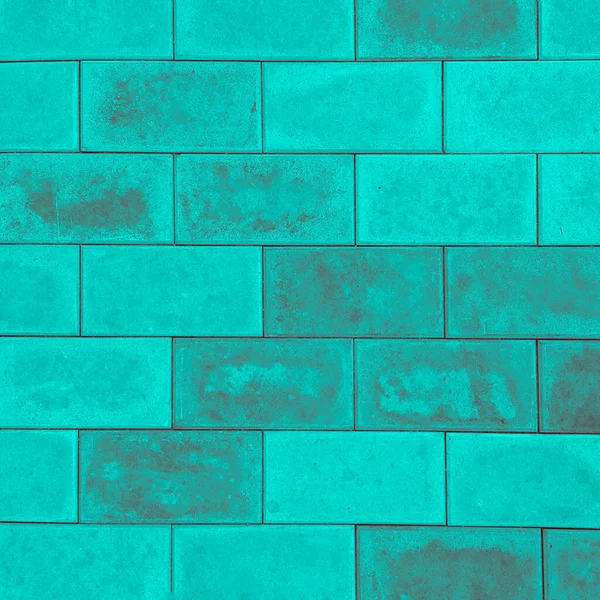 ブリックワークの背景 構造材料 デザイナーのために 建物のファサードの内部 マソン 建設業 正方形の写真 色は青 — ストック写真