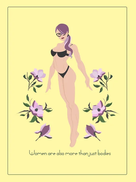 Mulher Também São Mais Que Apenas Corpos — Fotografia de Stock